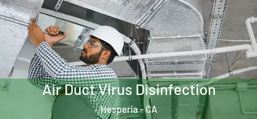  Air Duct Virus Disinfection Hesperia - CA